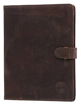19twenty8 Leather Folio Case (iPad 2/3/4) hunter brown