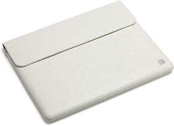 Dicota Leather Sleeve iPad weiß (D30355)