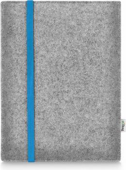 Stilbag Filztasche LEON iPad Pro 12.9 hellgrau-blau