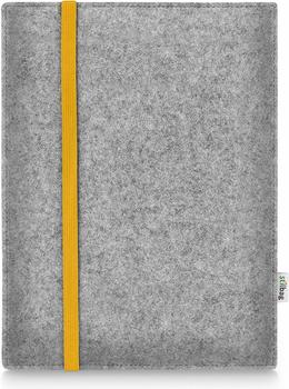 Stilbag Filztasche LEON iPad Pro 12.9 hellgrau-gelb