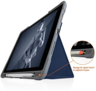 STM Bags Dux Plus DUO Case iPad 10.2 blau/transparent