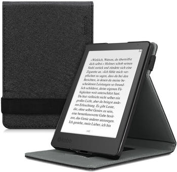 kwmobile Schlaufe Ständer - e-Reader Schutzhülle für Kobo Aura Edition 2 - Schwarz
