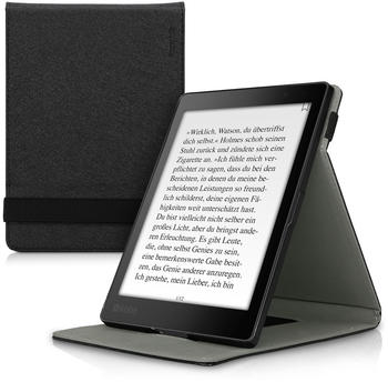 kwmobile Schlaufe Ständer - e-Reader Schutzhülle für Kobo Aura ONE - Schwarz