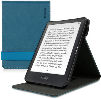kwmobile Schlaufe Ständer - e-Reader Schutzhülle für Kobo Clara HD - Petrol