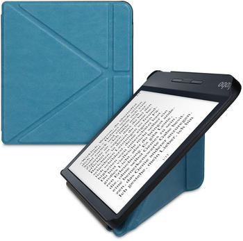 kwmobile Kunstleder eReader Schutzhülle Cover Case für Kobo Libra H2O - Petrol