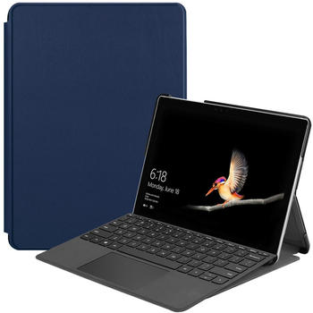 Lobwerk Schutzhülle für Microsoft Surface Go 2-in-1 Tablet 10 Zoll Slim Case Etui mit Auto Sleep/Wake Funktion Blau