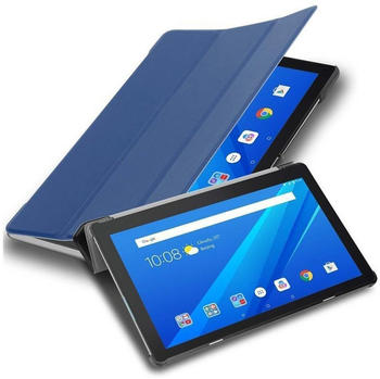 Cadorabo Tablet Hülle für Lenovo Tab M10 (10,1" Zoll) in JERSEY DUNKEL BLAUE Auto Wake Up