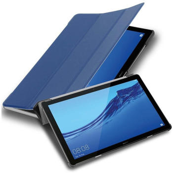 Cadorabo Tablet Hülle für Huawei MediaPad T5 10 (10,1" Zoll) in JERSEY DUNKEL BLAUE Auto W