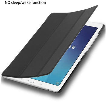 Cadorabo Tablet Hülle für Samsung Galaxy Tab E (9,6" Zoll) SM-T561 / T560 in SATIN SCHWARZ