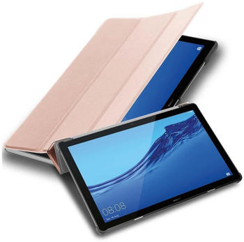 Cadorabo Tablet Hülle für Huawei MediaPad T5 10 (10,1" Zoll) in PASTELL ROSÉ GOLDE Auto W
