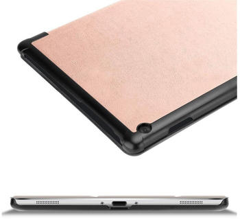 Cadorabo Tablet Hülle für Lenovo Tab M10 (10,1" Zoll) in PASTELL ROSÉ GOLDE Auto Wake Up