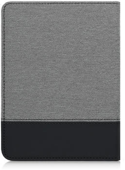 kwmobile Hülle kompatibel mit Tolino Page 2 - Canvas eReader Schutzhülle Cover Case - Grau Schwarz