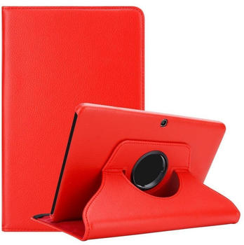 Cadorabo Tablet Hülle für Samsung Galaxy Tab 4 (10,1" Zoll) SM-T530 / T535 in MOHN ROTe Au