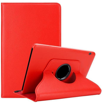 Cadorabo Tablet Hülle für Huawei MediaPad T5 10 (10,1" Zoll) in MOHN ROTe Auto Wake Up