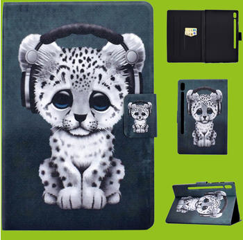 Wigento F&uuml;r Samsung Galaxy Tab A 10.1 2019 T510 T515 Motiv 57 Tasche Kunst Leder H&uuml;lle Etuis