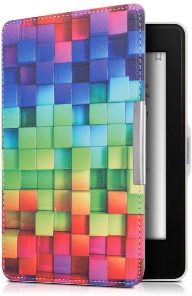 kwmobile Kunstleder eReader Schutzhülle Cover Case für Amazon Kindle  Paperwhite (für Modelle bis 2017) - Regenbogen Würfel Design Mehrfarbig  Grün Blau Test ❤️ Testbericht.de Januar 2022