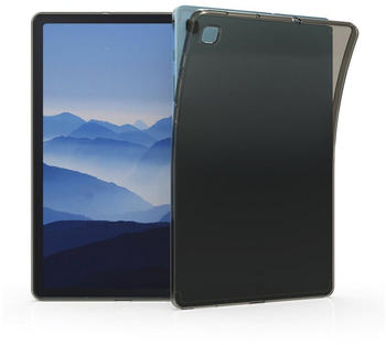 kwmobile Hülle kompatibel mit Samsung Galaxy Tab S6 Lite - Silikon Tablet Cover Case Schutzhülle Schwarz Transparent