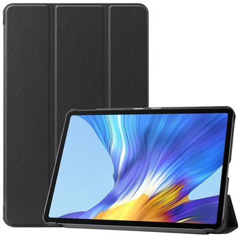 Wigento 3 folt Wake UP Smart Cover Huawei MatePad T10 / T10s 2020 Schwarz