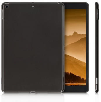 kwmobile Hülle für Apple iPad 10.2 (2019) - Silikon Tablet Cover Case Schutzhülle, schwarz-transparent