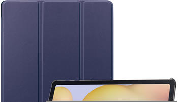 iMoshion Trifold Bookcase Samsung Galaxy Tab S8 Plus / S7 Plus / S7 FE Dunkelblau