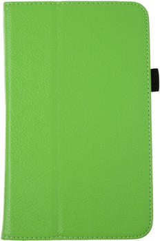 PhoneNatic Kunst-Lederhülle für Samsung Galaxy Tab 3 7.0 - Wallet grün + 2 Schutzfolien