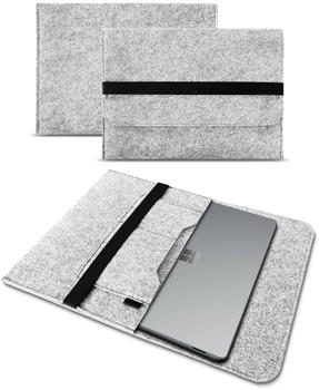 UC-Express Tablet Tasche Microsoft Surface Go / Go 2 10 Hülle Filz Schutz Cover Schutzhülle Hell Grau