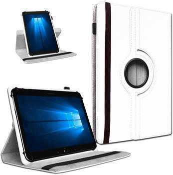 UC-Express Tablet Tasche 360° Drehbar Vodafone Tab Prime 7 Hülle Schutzhülle Universal Case Cover Weiß