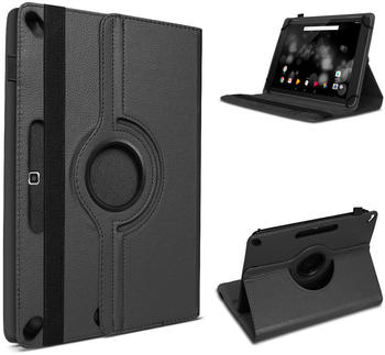 UC-Express Tablet Tasche für Amazon Fire HD 10 Hülle 360 Drehbar Schutzhülle Schwarz
