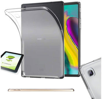 Wigento Cover Samsung Galaxy Tab A 8.0 2019 Transparent + HD LCD Folie