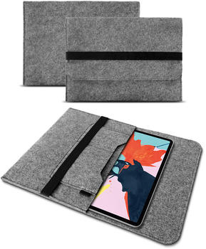 UC-Express Sleeve Tasche Apple iPad Pro 129 2018 Hülle Filz Case Cover Tablet Schutzhülle Grau