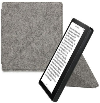 kwmobile E-Reader-Hülle, Hülle für Amazon Kindle Oasis 10. Generation - eReader Filz Cover, Hellgrau (4255620335193)