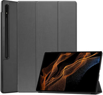 iMoshion Samsung Galaxy Tab S8 Ultra Kunstleder Klapphülle Grau (SH00049454)