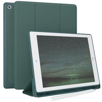 Eazy Case Tablet-Hülle Penholder Smartcase für iPad 2017/2018 5./6. Gen. 9,7" Grün / Nachtgrün