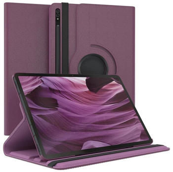 Eazy Case Tablet-Hülle Rotation Case für Samsung Galaxy Tab S8 Plus / S7+ 12,4" Lila