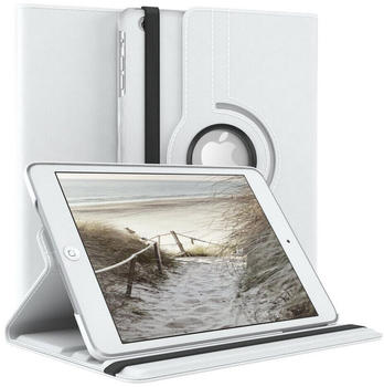 Eazy Case Tablet-Hülle Rotationcase für Apple iPad Mini 1. / 2. / 3. Gen. 7,9" Weiß
