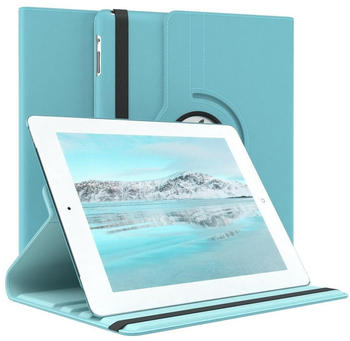 Eazy Case Tablet-Hülle Rotation Case für Apple iPad 2. / 3. / 4. Gen. 9,7" Hellblau