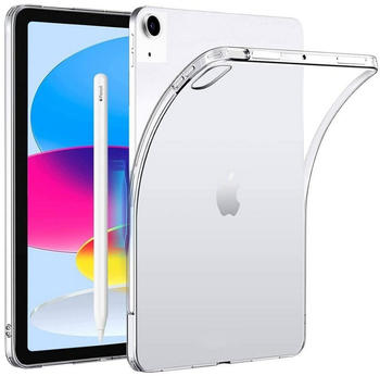 Wigento Tablet-Hülle Für Apple iPad 10.9 2022 10. Generation Transparent Tablet Tasche Hülle Case TPU Silikon dünn