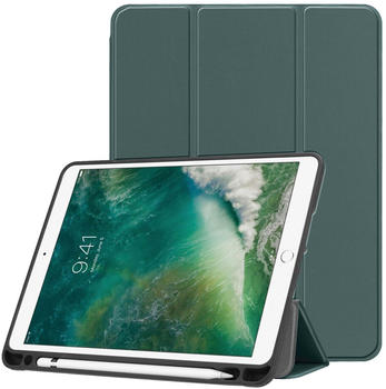 iMoshion Apple iPad Air 2,Apple iPad Air (2013),Apple iPad (2018),Apple iPad (2017) Hülle Kunstleder Dunkelgrün