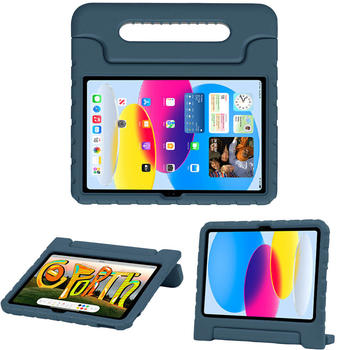 iMoshion Apple iPad 10.9 (2022) Hülle Silikon Soft Case/Backcover Dunkelblau Shockproof/Stoßfest