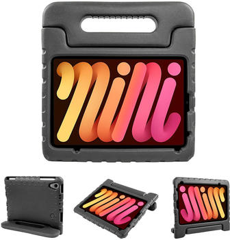 iMoshion Apple iPad Mini 6 (2021) Hülle Silikon Soft Case/Backcover Schwarz Shockproof/Stoßfest