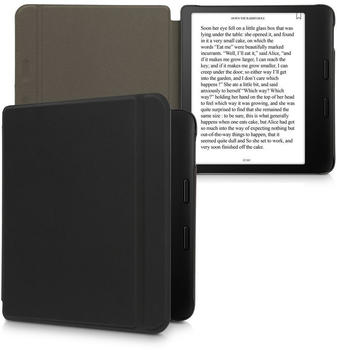kalibri Tolino Vision 6 Flip Cover Case Leder schwarz