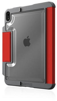 STM Bags Dux Plus Case iPad 10.9 (2022) Rot/Transparent