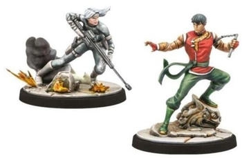Atomic Mass Games Marvel: Crisis Protocol Miniatur-Spiel - Shang-Chi & Silver Sable, Charakter-Erweiterung – Atomic Mass Games Marvel Crisis Protocol Miniatur-Spiel Erweiterung mit Shang-Chi und Silver Sable erweitert epische Superheldenkämpfe
