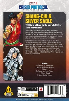 Atomic Mass Games Marvel: Crisis Protocol Miniatur-Spiel - Shang-Chi & Silver Sable, Charakter-Erweiterung – Meisterhafte Kampfkünste und tödliche Präzision auf dem Tabletop