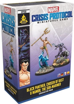 Atomic Mass Games Marvel: Crisis Protocol Miniatur-Spiel - Black Panther, Chosen of Bast & Namor, the Sub-Mariner