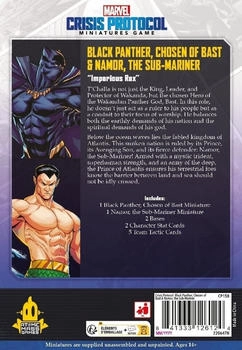 Atomic Mass Games Marvel: Crisis Protocol Miniatur-Spiel - Black Panther, Chosen of Bast & Namor, the Sub-Mariner – Hochwertige Miniaturen für authentisches Marvel-Feeling