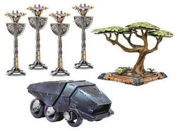 Atomic Mass Games Marvel: Crisis Protocol Miniaturenspiel - Königreich Wakanda Geländeset-Erweiterung – Atomic Mass Games Marvel Crisis Protocol Miniaturenspiel - Königreich Wakanda Geländeset-Erweiterung bringt futuristische Abenteuer auf den Spieltisch