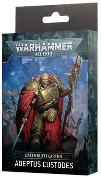 Games Workshop Datenblattkarten: Adeptus Custodes (Deutsch)