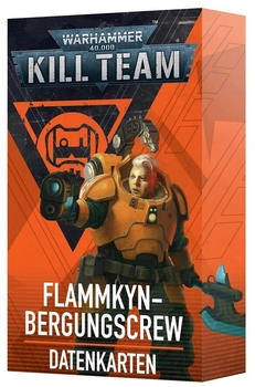 Games Workshop Kill Team Datenkarten: Flammkyn Bergungscrew (Deutsch)