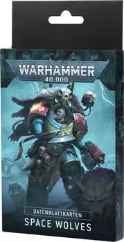 Games Workshop Warhammer 40.000 Datenblattkarten: Space Wolves (DE) (53-02)
